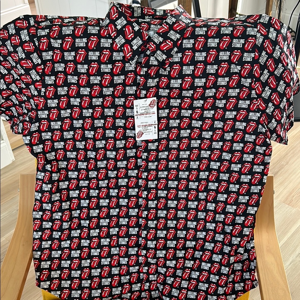the Rolling Stones Black Graphic Men's Shirt